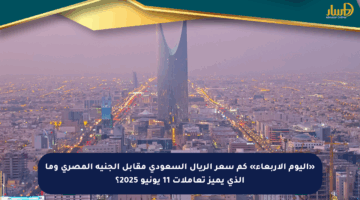 «اليوم الأربعاء» كم سعر الريال السعودي مقابل الجنيه المصري وما الذي يميز تعاملات 11 يونيو 2025؟